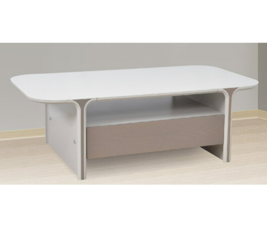 G566-1 C-1226莉莎大几磨砂親膚玻璃、 雙抽屜、