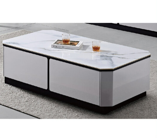 G572-1 C-1315茶几 9mm岩板、 四抽、