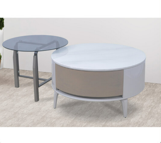 G575-1 M46-80 子母几玻璃工藝、 烤漆、 貼皮、