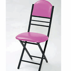 F352-13 巧合椅 ⊙可折合、/烤黑 桃紅