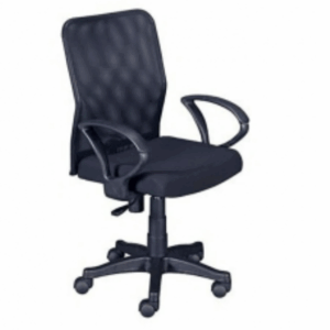 F361-8 黑色黑網彈簧氣壓辦公椅 小網扶手