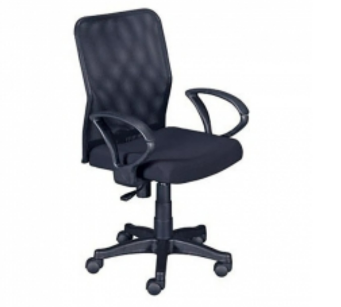 F361-8 黑色黑網彈簧氣壓辦公椅 小網扶手