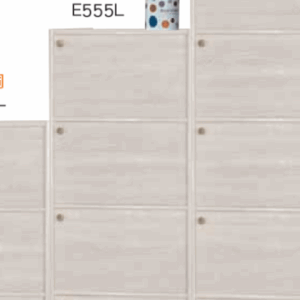 F525-7 白梧桐浮雕耐磨皮收納櫃 4門