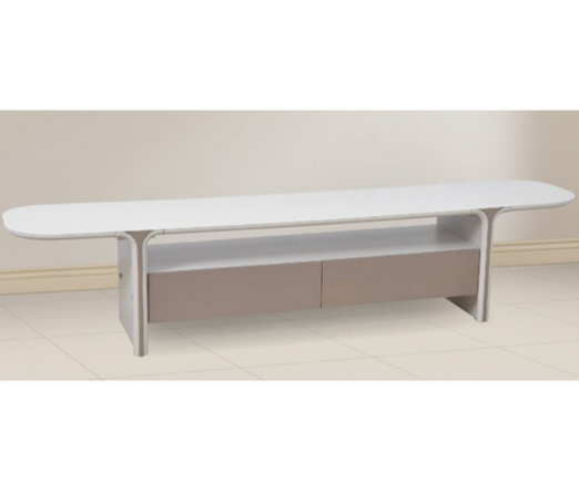 G566-2 D-2226莉莎電視櫃 磨砂親膚玻璃、 雙抽屜、