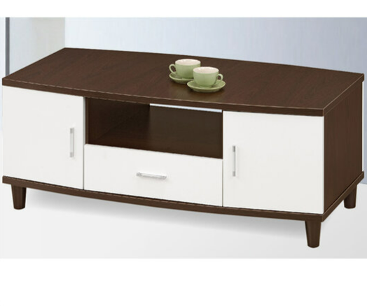 G577-2 151胡桃白大茶几 4門一抽