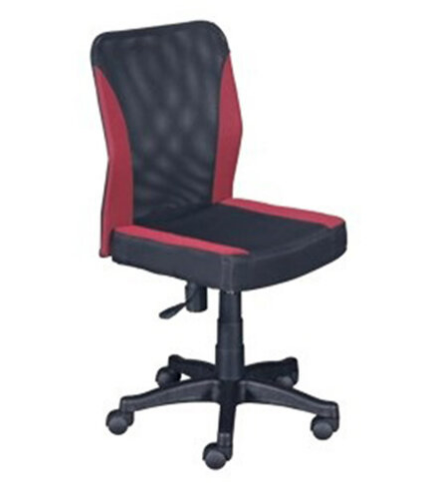 F361-9 黑紅色彈簧氣壓辦公椅 N1厚墊 無手