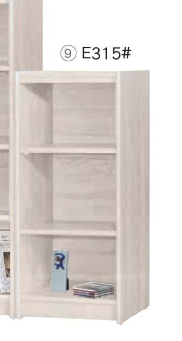 F524-9 白梧桐3格開放書櫃