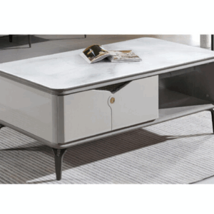 G567-4 363-1200#茶几 玉晶玻璃、 雙面抽、