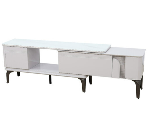 G571-4 Q6-12電視櫃 親膚玻璃、 一抽屜、 二開門、