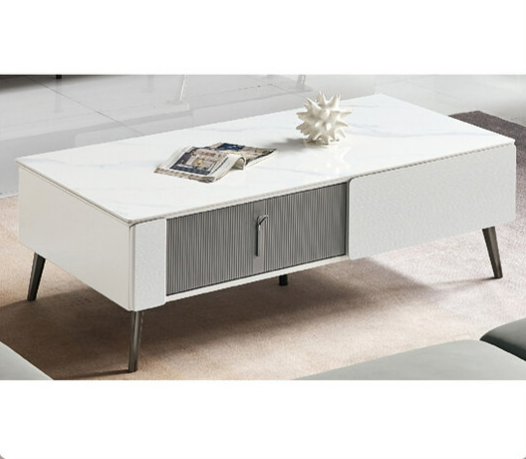 G573-4 A08-308茶几 岩板、 雙面四抽、