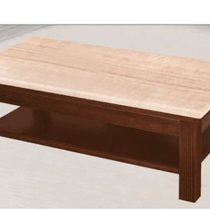 G582-3 A23胡桃紅線玉石面大茶几 胡桃