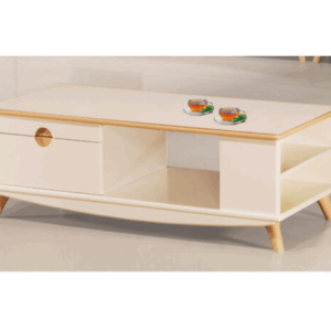 G597-1 S125奧斯丁大茶几 5mm強化玻璃 雙面2抽