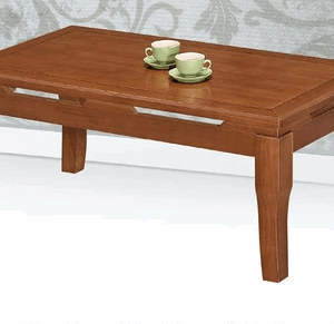 G598-1 803B大茶几 全實木 橡木含玻璃