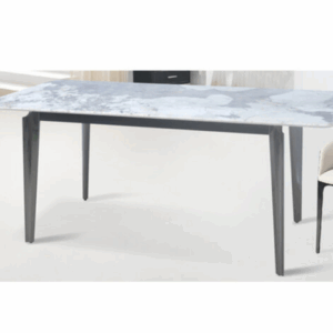 G605-1 潘朵拉微晶石餐桌不鏽鋼鐵腳 微晶石面