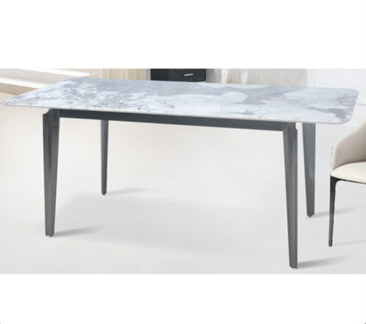 G605-1 潘朵拉微晶石餐桌不鏽鋼鐵腳 微晶石面