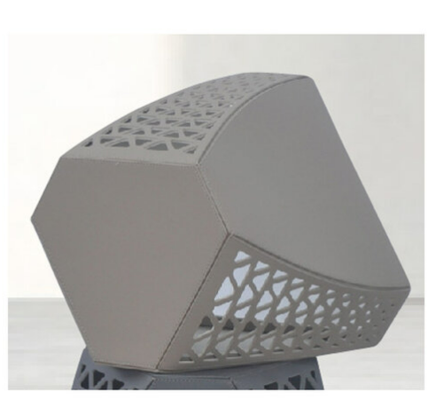 G558-8 A08角几 馬鞍椅 卡其色