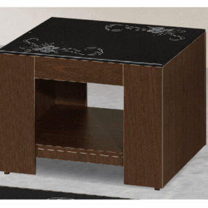 G585-3 131耐磨黑玻小茶几