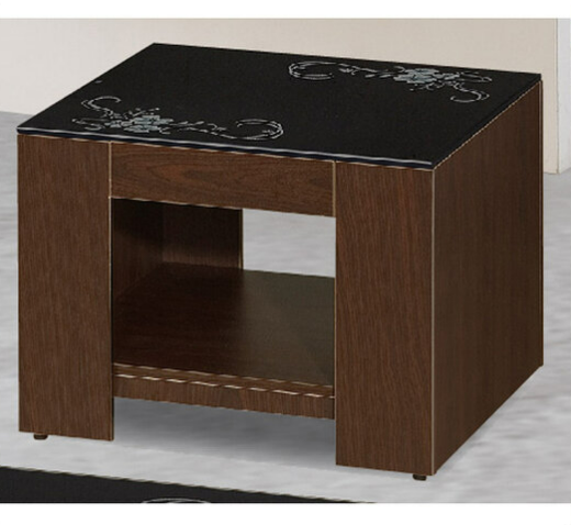 G585-3 131耐磨黑玻小茶几