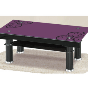 G596-2 F402紫色彎玻大茶几