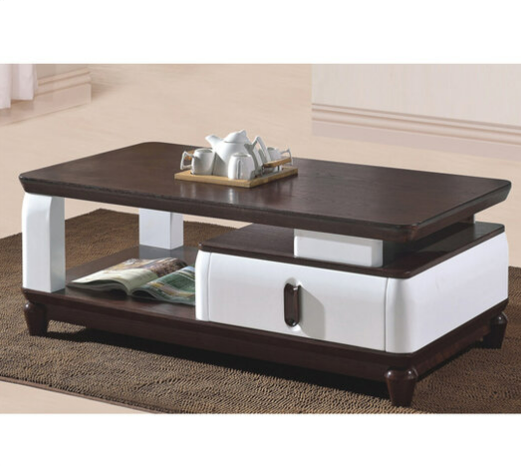 G597-2 A-1路易斯大茶几  胡桃 雙面2抽