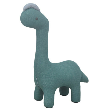 G557-13 長頸龍 綠 針織布