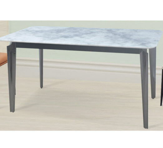 G605-3 草木灰微晶石餐桌 不鏽鋼鐵腳 微晶石面