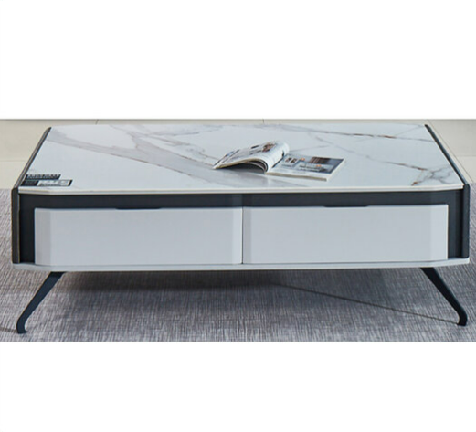 G596-4 2057T雪兒岩板大几 雙面4抽