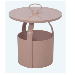 G601-4 223小圓几 粉色PP塑膠