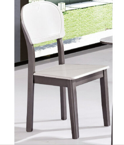 G607-2 317 米白餐椅 全烤漆