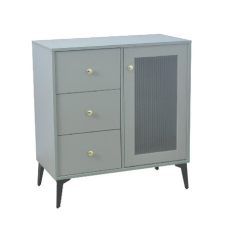 G622-1 05-800邊櫃 綠色 ⊙附兩片隔板