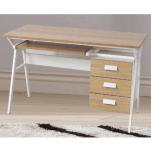 G645-1 183蘋果木電腦桌OSB板、鐵腳、