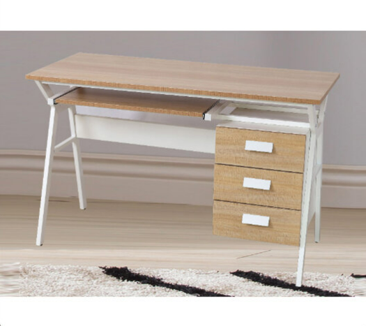 G645-1 183蘋果木電腦桌OSB板、鐵腳、