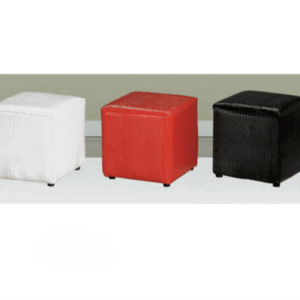 H432-1 鱷魚方皮椅 黑 紅 白