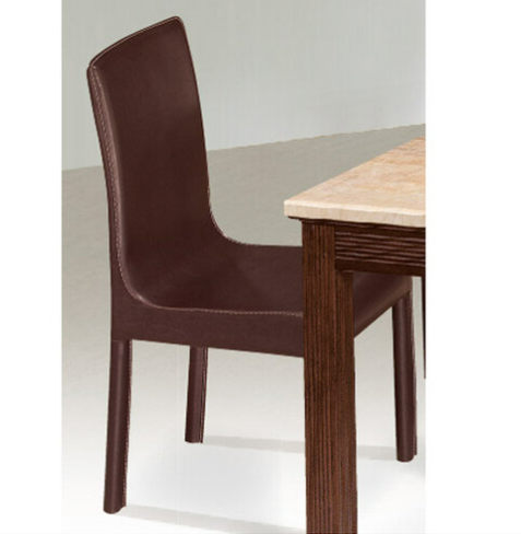 G612-2 D05馬鞍皮餐椅 咖皮