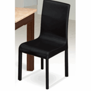 G612-3 D05馬鞍皮餐椅 黑