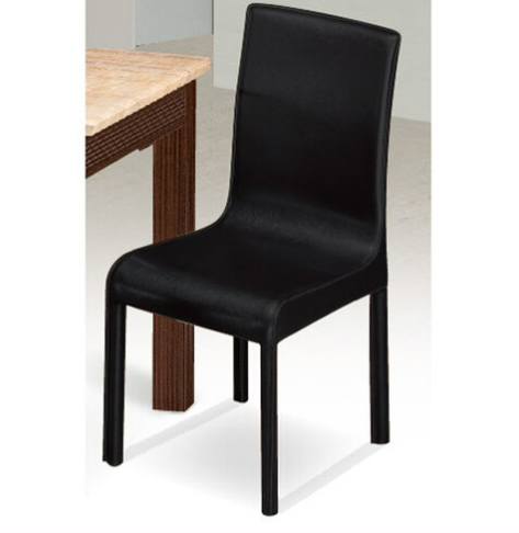 G612-3 D05馬鞍皮餐椅 黑