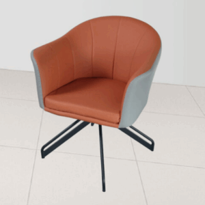 G619-2 C12休閒椅 橘色 皮