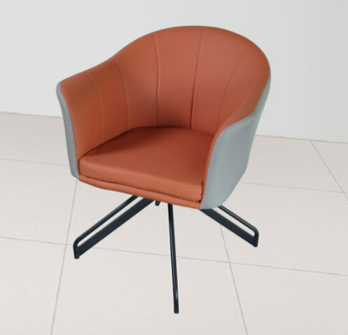 G619-2 C12休閒椅 橘色 皮