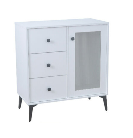 G622-2 05-800邊櫃 白色 ⊙附兩片隔板