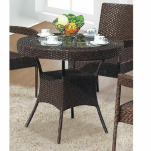 G626-2 YF120休閒圓桌 桌面含玻璃8mm、