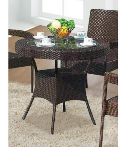 G626-2 YF120休閒圓桌 桌面含玻璃8mm、