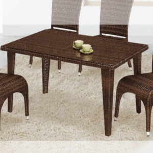 G628-2 285藤餐桌 桌面含玻璃8mm、