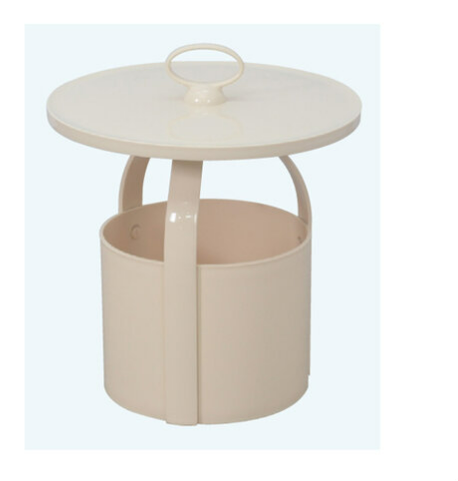 G601-6 223小圓几 米色PP塑膠