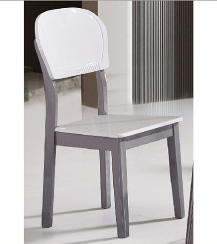 G607-4 320淺灰餐椅 全烤漆