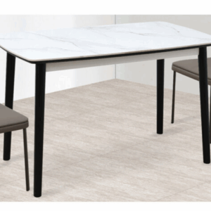 G609-5 C-1摩卡白岩板餐桌