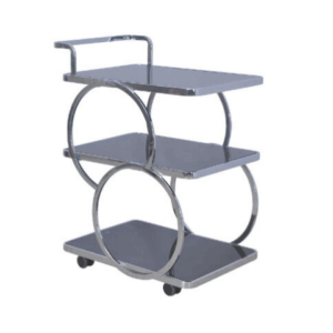 G622-4  D6008愛卡餐車 白鐵電鍍銀、 5mm黑玻、