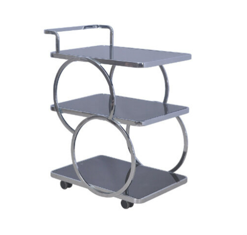 G622-4  D6008愛卡餐車 白鐵電鍍銀、 5mm黑玻、