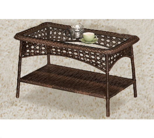 G624-4 210籐休閒大茶几 桌面含玻璃5mm、