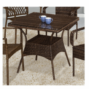 G627-3 225籐休閒桌 桌面含玻璃8mm、