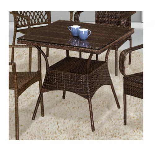 G627-3 225籐休閒桌 桌面含玻璃8mm、